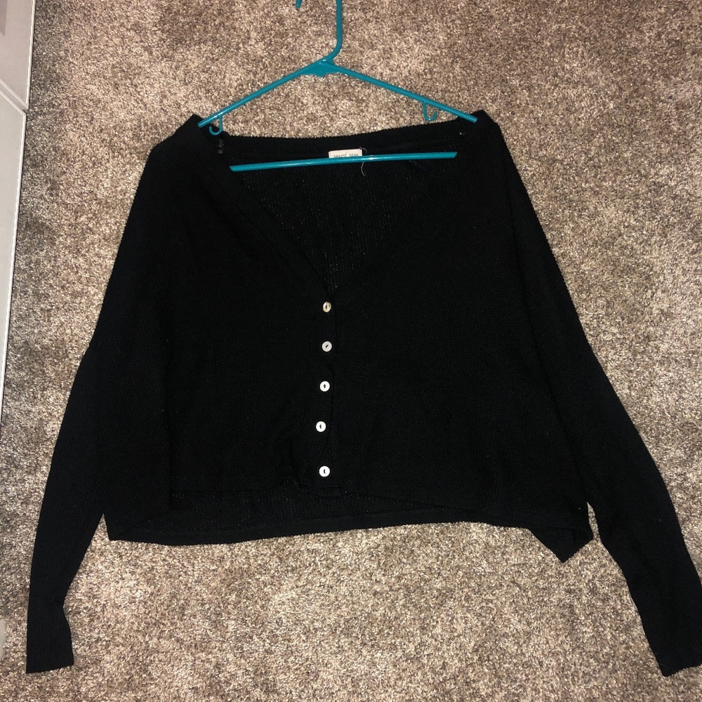 Black cardigan